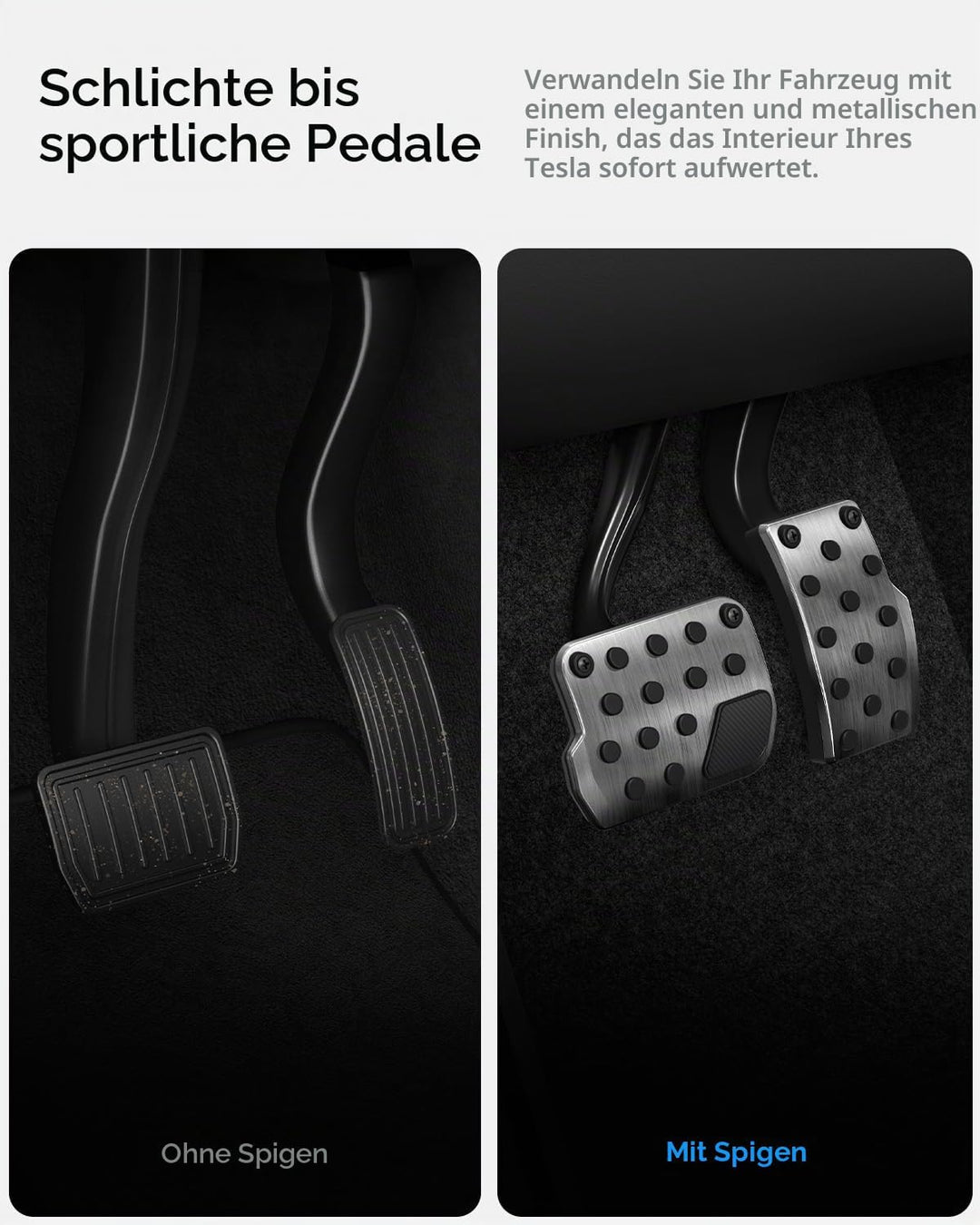 Spigen Tesla Model Y (~Juniper 2026) & Model 3 (~Highland 2026) Pedale, Gas- und Bremspedalabdeckung