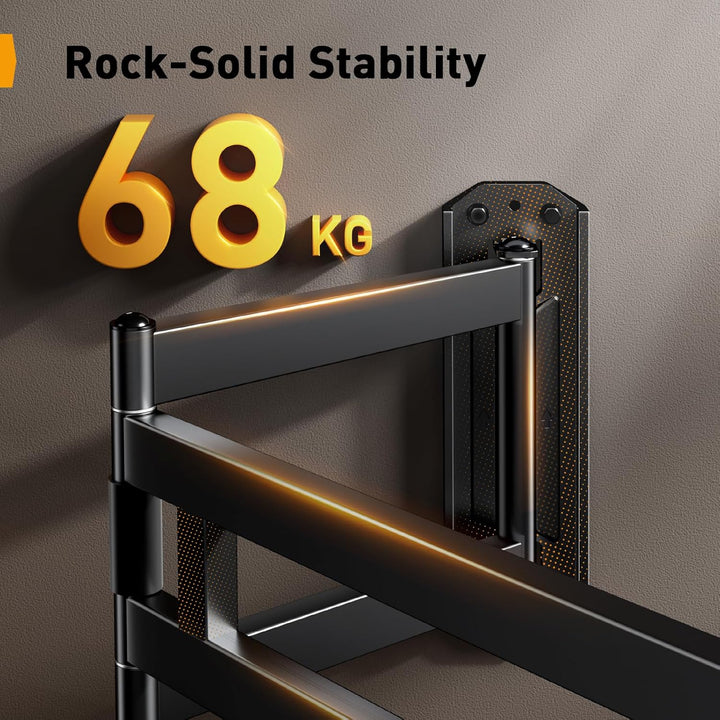 Perlegear TV Wandhalterung mit 943mm Langarm für 42–84 Zoll bis zu 68kg, Extra Langer Reach Fernsehe