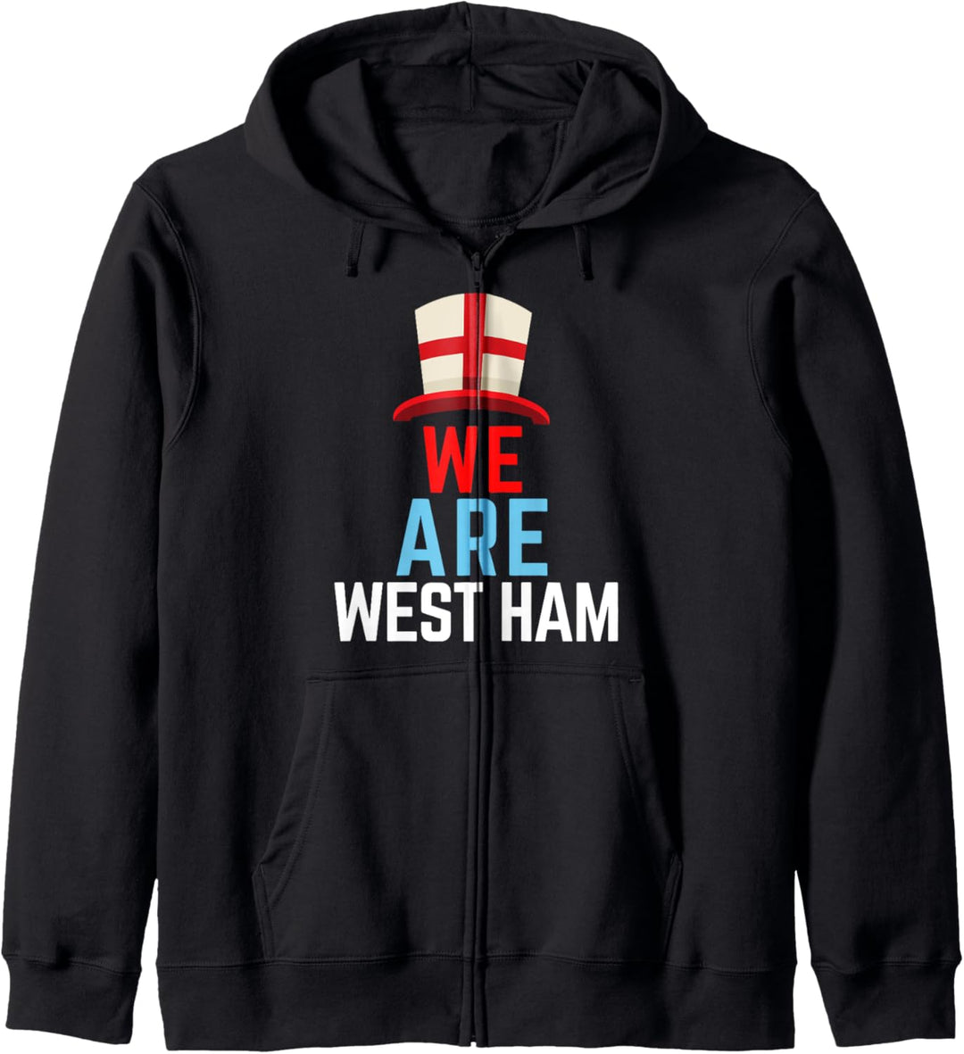 Wir sind West Ham England Flag Sports Kapuzenjacke