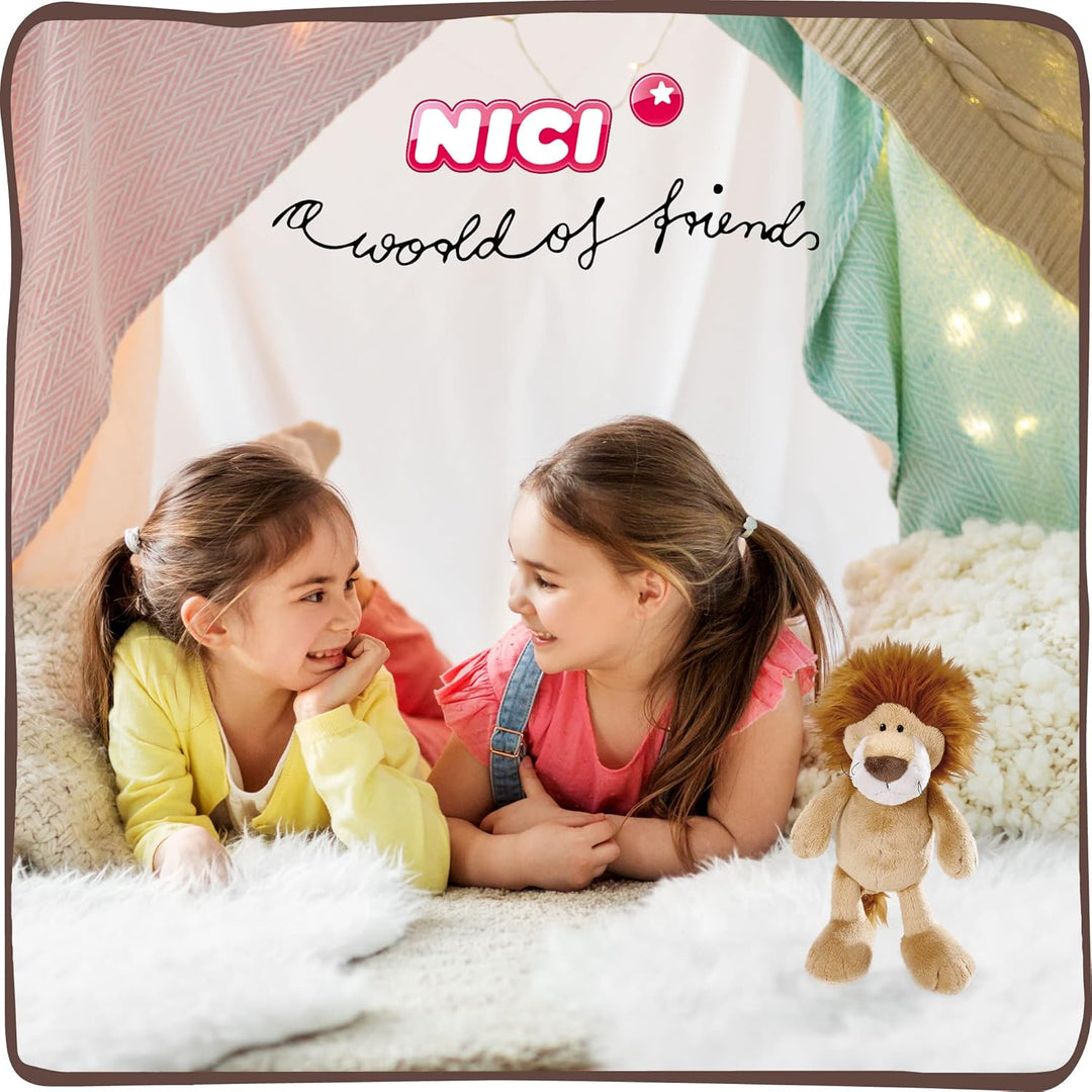 NICI 48390 Kuscheltier 25 cm Plüschtier für Mädchen, Jungen & Babys – Flauschiger Stofftier Löwe zum