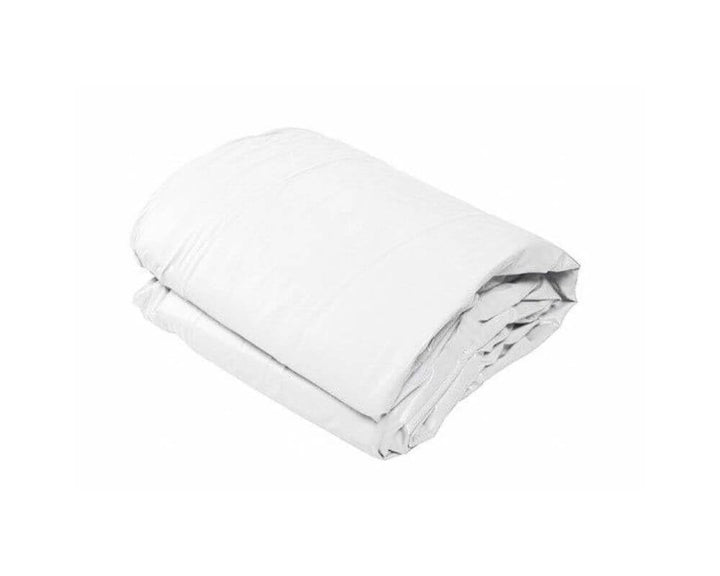 OKU Poolfolie Rechteck für Beckentiefe 1,5 m mit Keilbiese P3, Farbe:Weiss, Grösse:8.00 x 4.00 x 1.5
