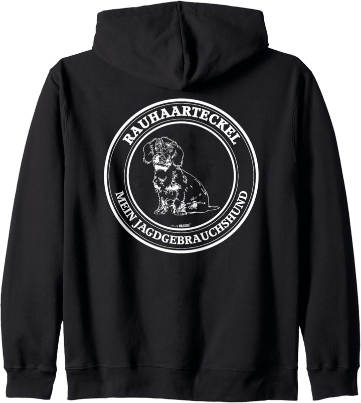 Rauhaarteckel Jagdgebrauchshund Jäger Jagdhunde Hunde Kapuzenjacke