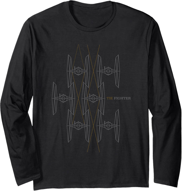 Star Wars TIE Fighters Pattern Langarmshirt
