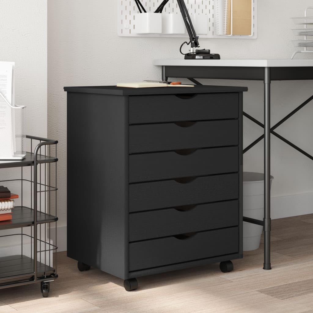 Tidyard Rollschrank mit Schubladen Rollcontainer Büroschrank Aktenschrank Bürocontainer Schrank Büro