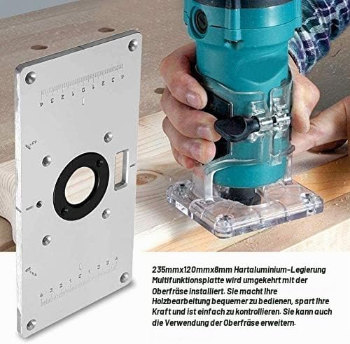 Router Tabelle einfügen Platte, Aluminium Router Tabelle Insert Plate Fräsplatte Router Tischeinsatz