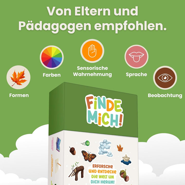 Finde Mich! Im Freien – Suchspiel & Entdeckerkarten für Kinder ab 2–8 Jahren – Natur-Kartenspiel & M