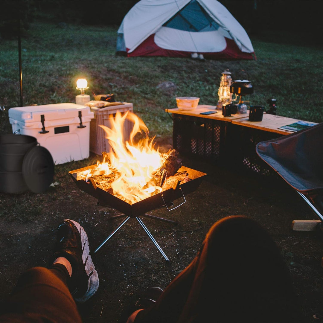 Relaxdays Ascheeimer mit Deckel, Abkühlen und Transportieren heisser Glut, Kamine, Öfen, Grills, 12