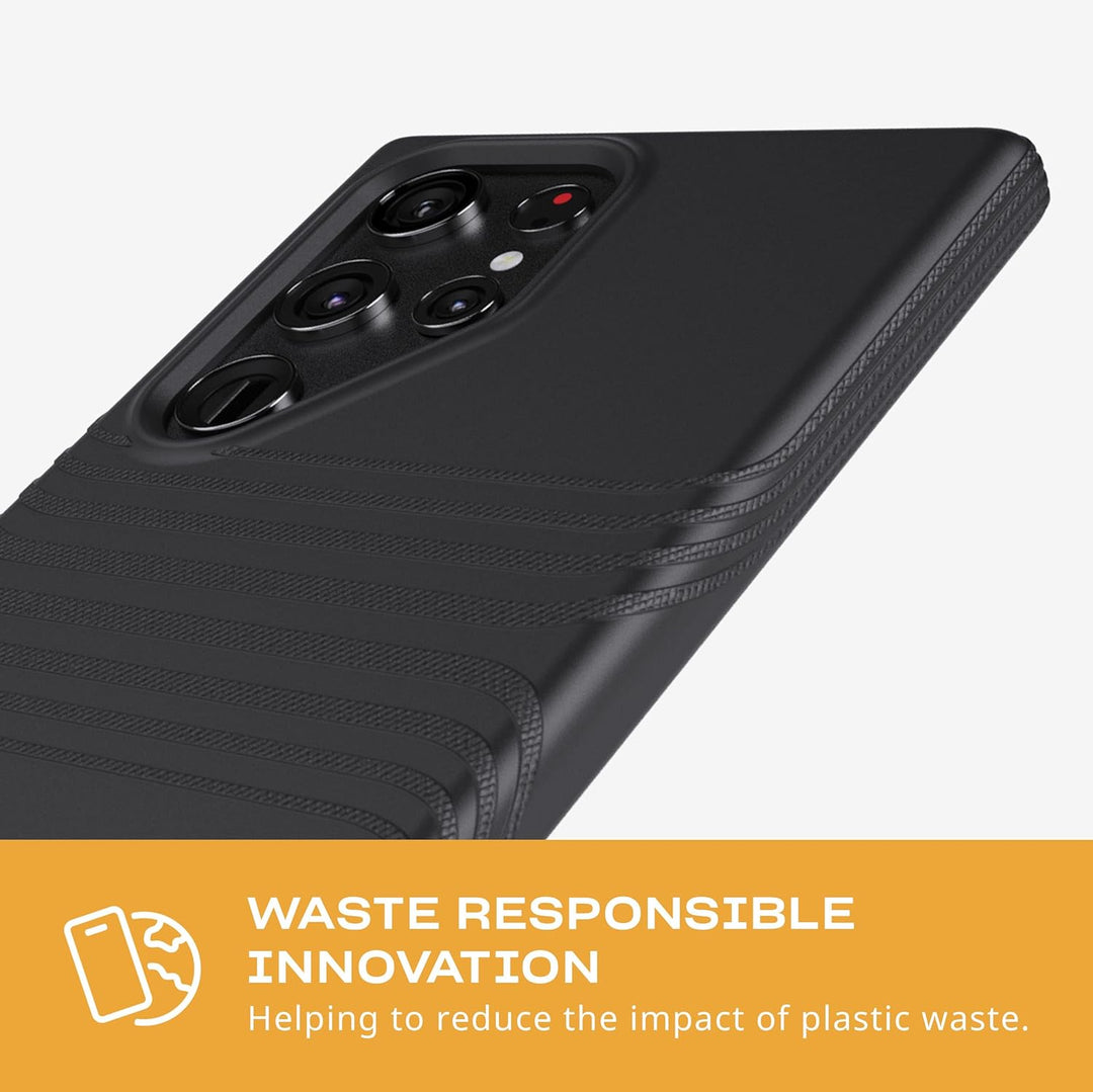 tech21 Evo Tactile Handyhülle für Samsung Galaxy S23 Ultra – 4,8 m Fallschutz – Schwarz Galaxy S23 U