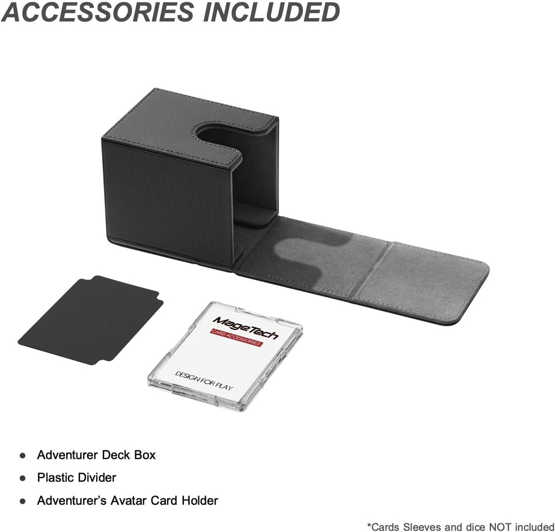 Mage Tech Adventurer [Hero] Modulare Deckbox - passt für 99 doppelt gesleevte Karten - Avatar-Halter