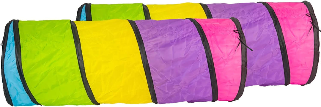 Grafner 4in1 Spielzelt mit Tunnel, XXL mit 2X Krabbeltunnel 1x Würfel 1x Iglu, Pop Up Zelt für drinn