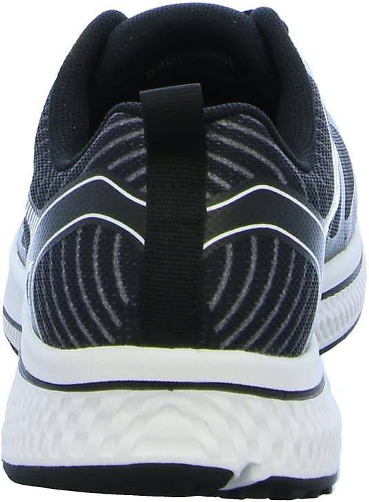 Skechers Herren Running Shoes, 41 EU Black Textile Synthetic White Trim