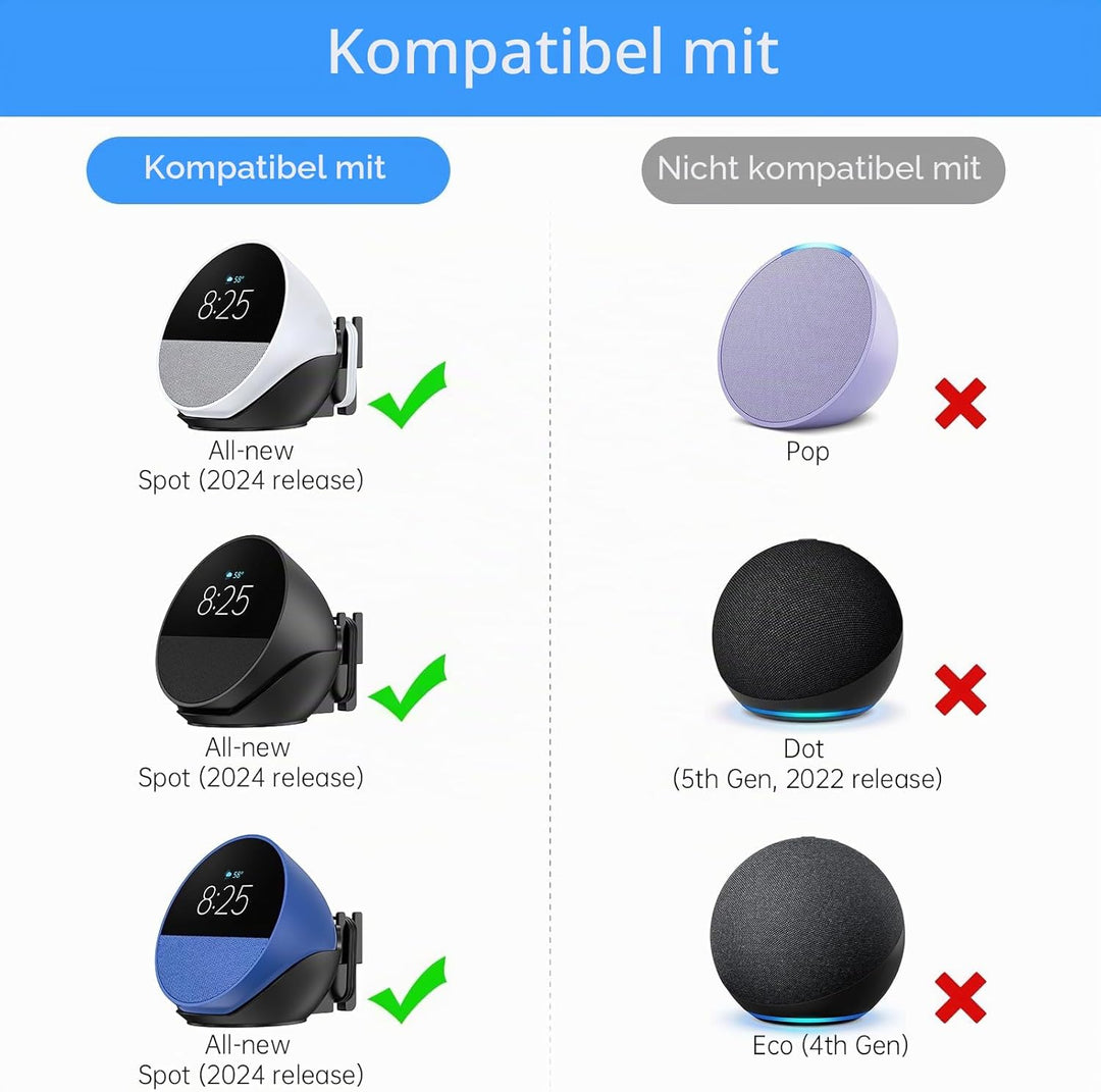 XLTTYWL Spot Stand, ABS Spots Zubehör mit Kabelmanagement, Premium Platzsparender Ständer Aufhänger