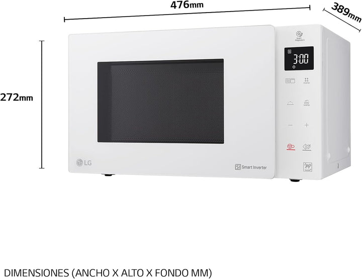 LG - Mikrowelle, Grill, Smart Inverter weiss Bianco, Bianco