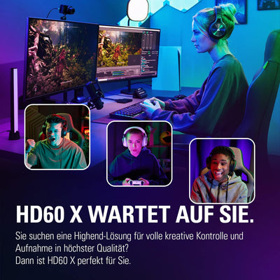 Elgato HD60 X - Streamen und aufzeichnen in 1080p60 HDR10 oder 4K30 mit ultraniedriger Latenz auf PS