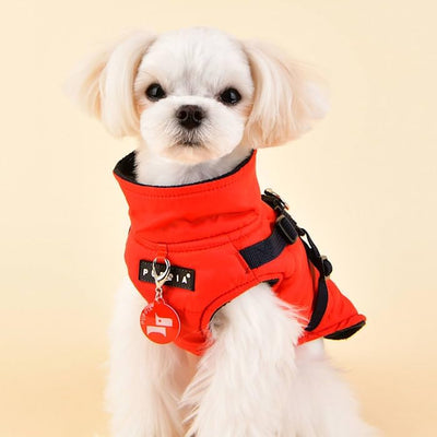 Puppia Hochwertiger Hundemantel für kleine Hunde und mittelgrosse Hunde - wasserdicht und mit Fleece