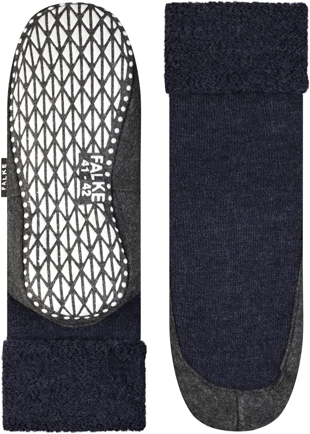 FALKE Herren Cosyshoe Stoppersocken rutschhemmende Noppen auf der Filzsohle komfortabel warm mit Plü