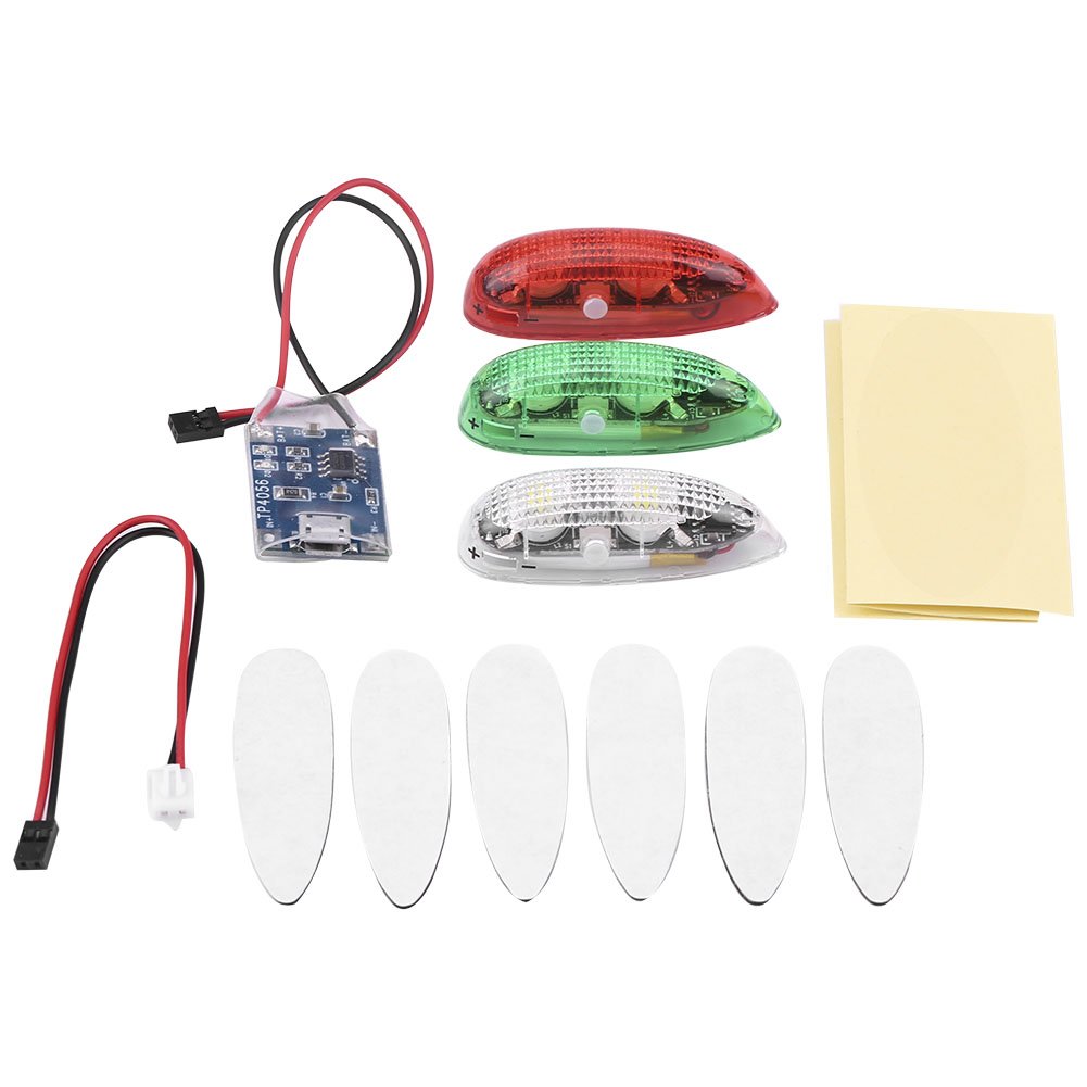 Dilwe 3 stücke rc fix flügel licht, rc drahtlose led licht für rc fix flügel Flugzeug Flugzeug Hubsc