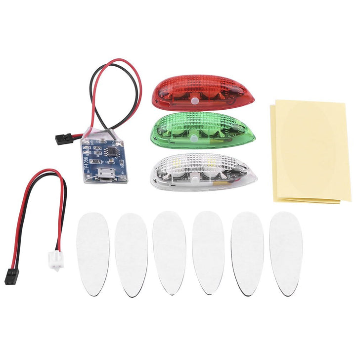 Dilwe 3 stücke rc fix flügel licht, rc drahtlose led licht für rc fix flügel Flugzeug Flugzeug Hubsc