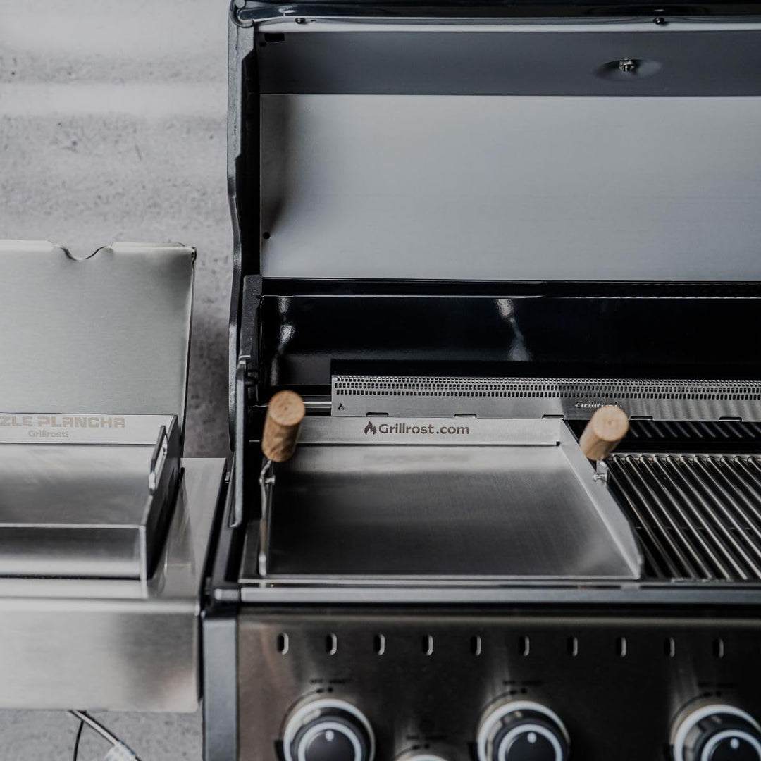 Edelstahl Grillplatte - Plancha 43,5 x 33cm - für Broil King Baron 43.5x33cm - Broil King Baron, 43.