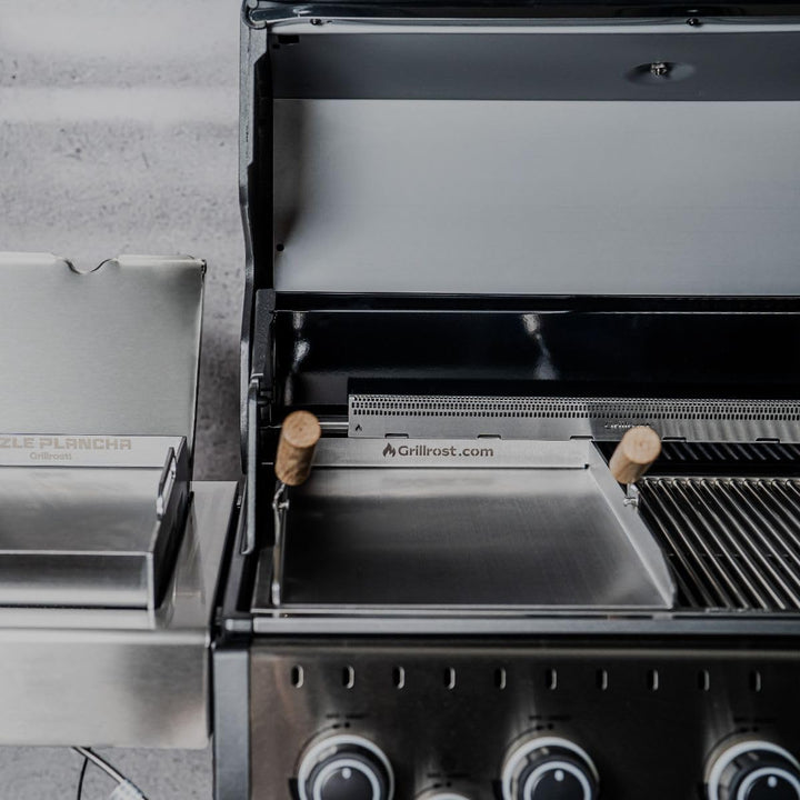 Edelstahl Grillplatte - Plancha 43,5 x 33cm - für Broil King Baron 43.5x33cm - Broil King Baron, 43.