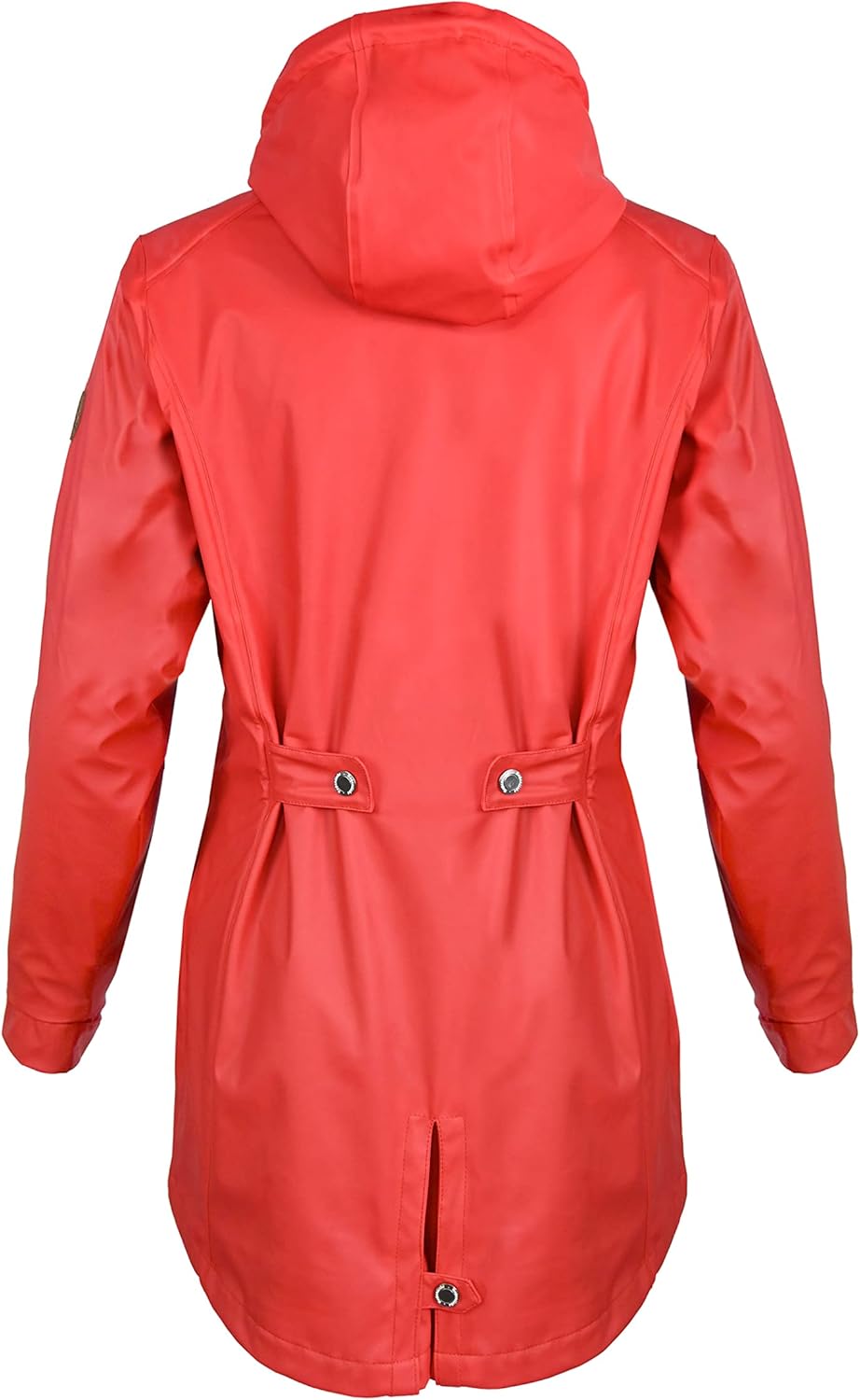 Regenliebe Damen Regenmantel Friesennerz gestreiftes Innenfutter 36 Rot, 36 Rot