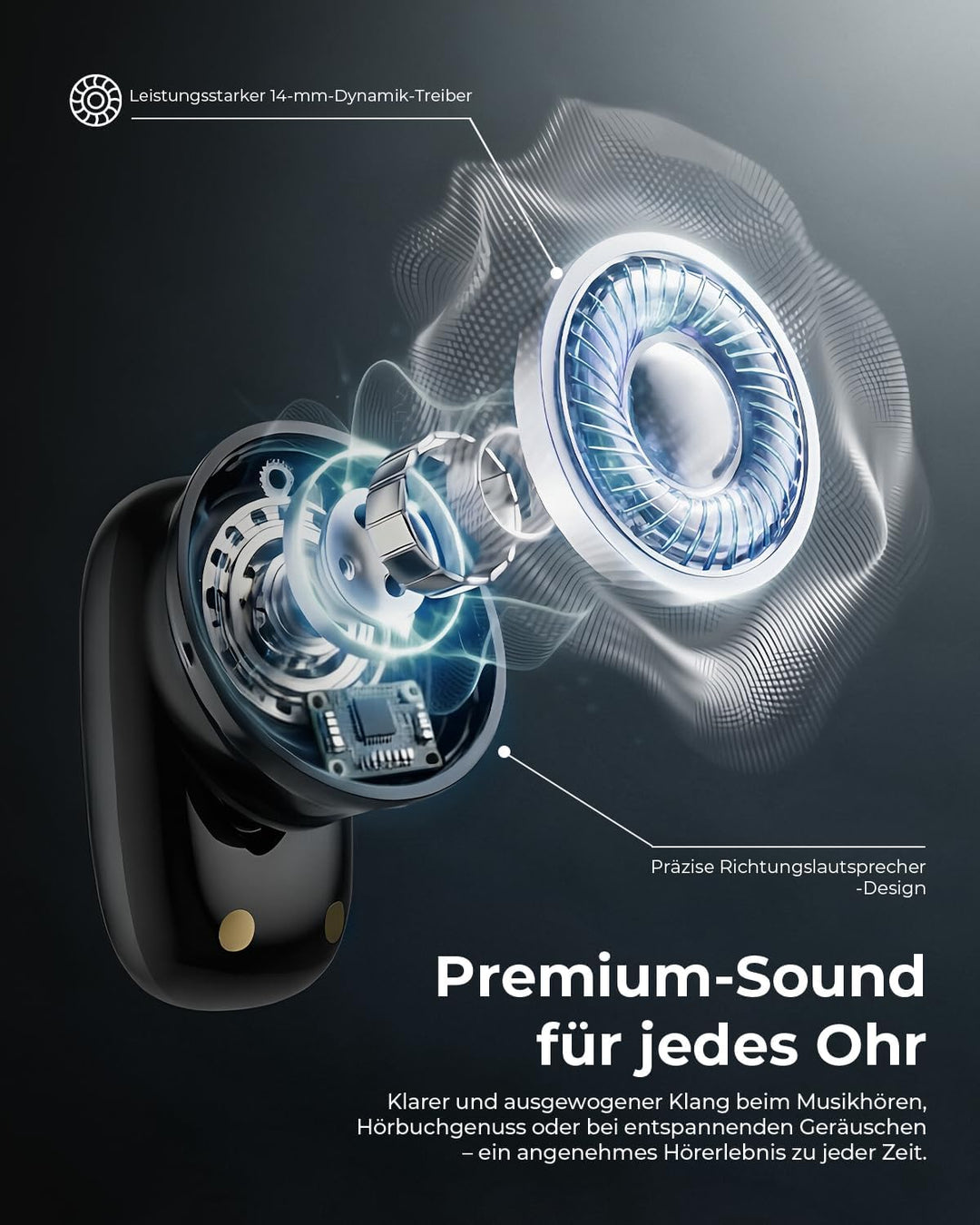 [2026 Neu] KI Übersetzungskopfhörer mit Bluetooth 6.0, 164 Sprachen Echtzeit Übersetzer Ohrhörer mit