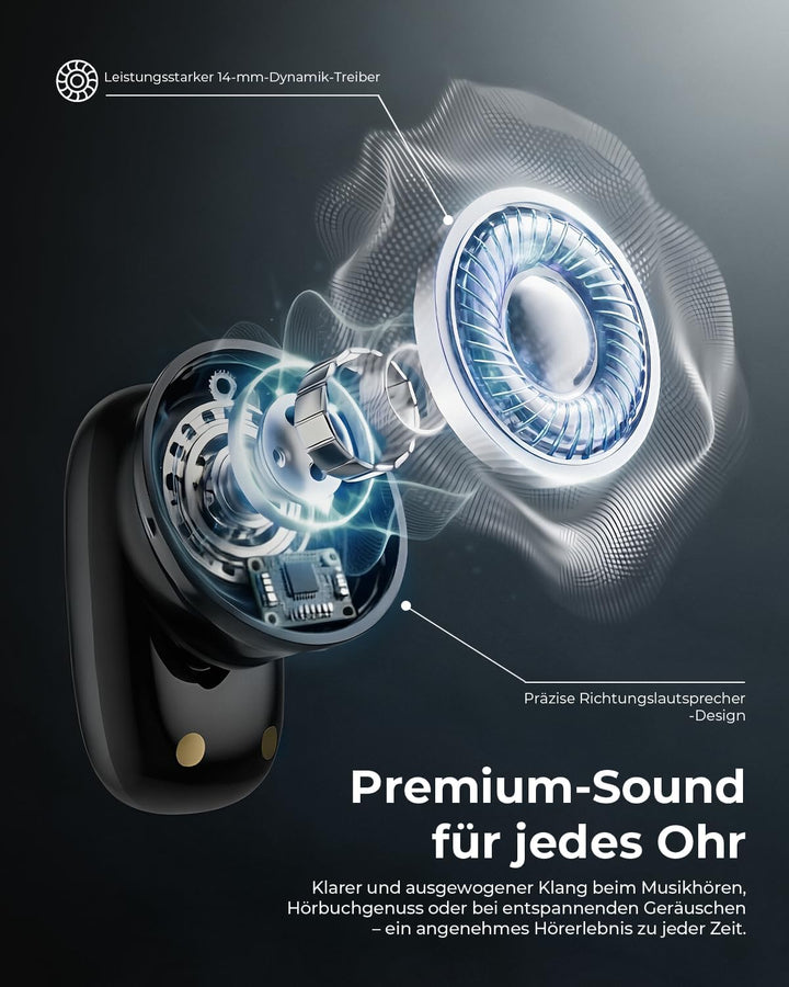 [2026 Neu] KI Übersetzungskopfhörer mit Bluetooth 6.0, 164 Sprachen Echtzeit Übersetzer Ohrhörer mit
