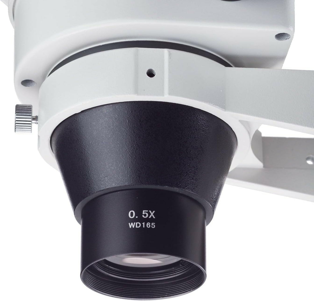 AmScope SM05 Barlow-Objektiv für Stereomikroskope der SM-Serie, 48mm, 0.5X