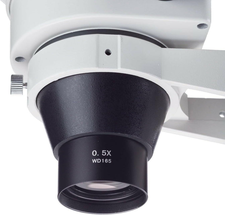 AmScope SM05 Barlow-Objektiv für Stereomikroskope der SM-Serie, 48mm, 0.5X
