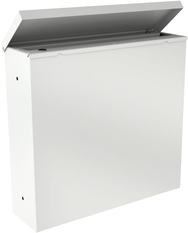 KNOBLOCH Zaunbriefkasten Beverly, 10 Liter, Mailbox (Weiss), Weiss