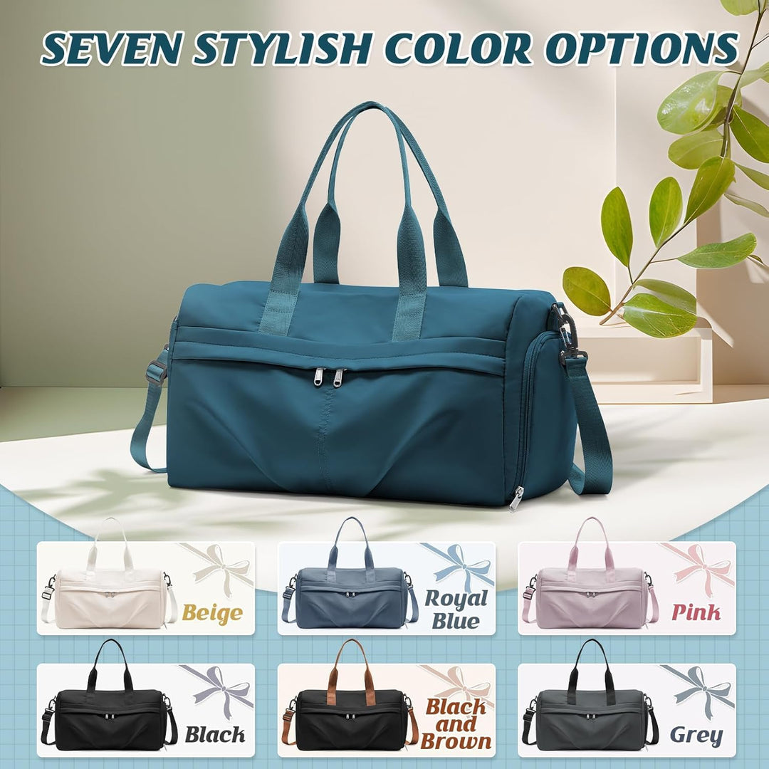 HYC00 Sport Duffel Bag Damen Sporttasche mit Schuhfach Reisetasche Damen Weekender Travel Bag Handge