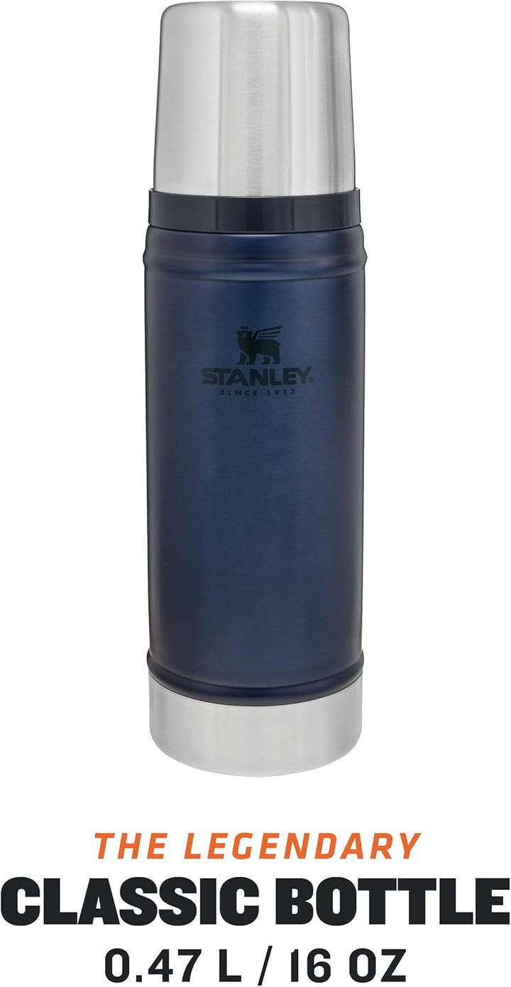Stanley Classic Legendary Thermosflasche Edelstahl 473 ml - Thermos Hält 15 Stunden Heiss oder Kalt