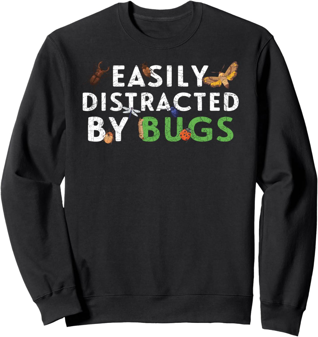 Leicht abgelenkt von Käfern Entomologie Biologe Insekt Sweatshirt