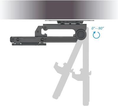 deleyCON Universal TV & Monitor Deckenhalterung 13"-27" Zoll (33cm - 68cm) - Bis 20Kg & VESA 100x100