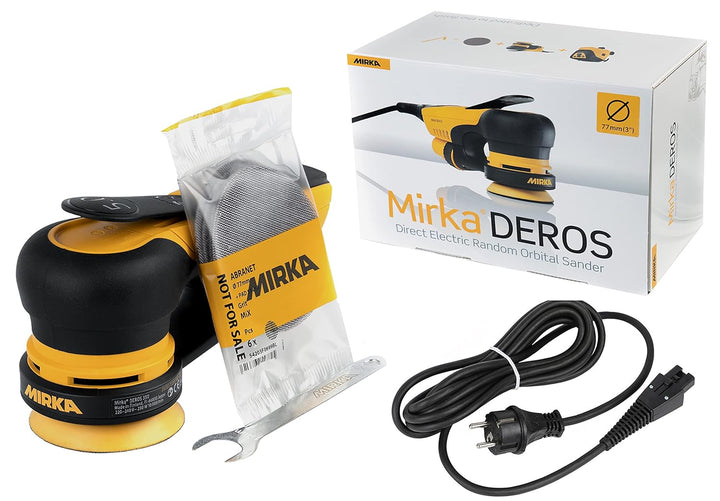 Mirka DEROS II 325 Exzenter-Schleifer Schleifmaschine mit Absaugung für Ø 77mm Schleifpapier / 2,5mm