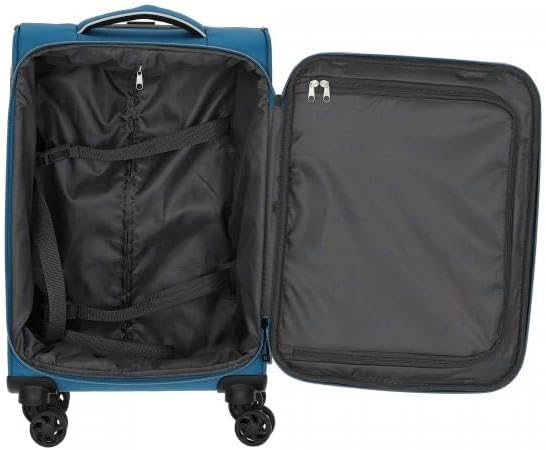 D&N Travel Line 9204-4-Rollen-Kabinentrolley S 55 cm blau