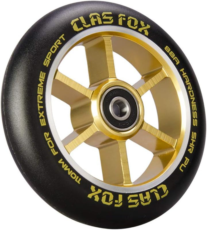 CLAS FOX Pro Stunt Scooter Rollen Roller Räder 110mm EIN Paar mit ABEC-9 Kugellager CNC Metallker (2