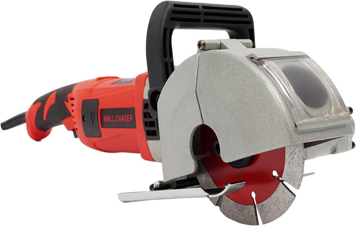 4000W 6000 U/Min Elektrische Mauernutfräse Schlitzfräse Nass-/Trocken-Betonsäge für Beton,Schnitttie