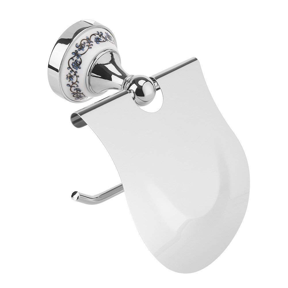 Yosoo Klassischer Badezimmer Toiletten Rollenpapier Halter mit Schallwand wasserdichtem an der Wand