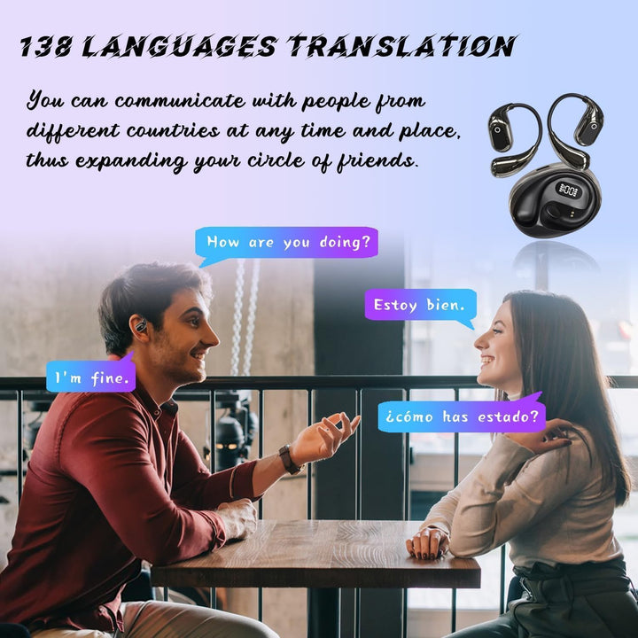 Usper Hy-T26 Pro üBersetzer KopfhöRer, Bluetooth üBersetzungskopfhöRer, Echtzeit Translation Kabello
