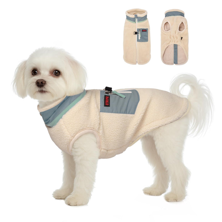 Hundemantel Winter Hundekleidung, Hunde Wintermantel Jacke mit Warm Fleece Gefütterte Hundejacke, Wi