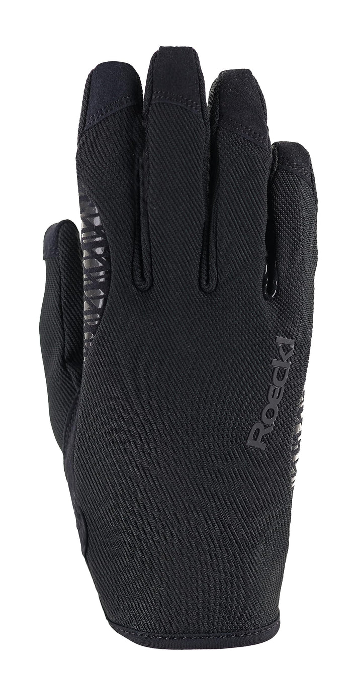 Roeckl Sports Reithandschuh Mans, Freizeit Sommer Handschuh, Grösse 6-11 7.5 Schwarz, 7.5 Schwarz