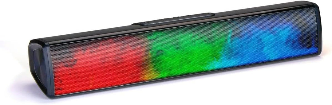 Grundig Bluetooth Lautsprecher Soundbar mit Flammen - Musikbox Bluetooth, USB, AUX und SD - Inkl. 8