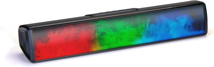 Grundig Bluetooth Lautsprecher Soundbar mit Flammen - Musikbox Bluetooth, USB, AUX und SD - Inkl. 8