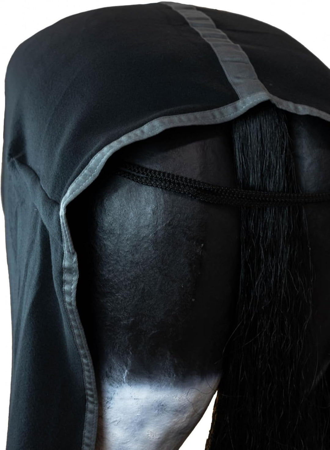 RL24 - Abschwitzdecke mit Kreuzgurt BASICLINE schwarz 145cm, schwarz 145cm