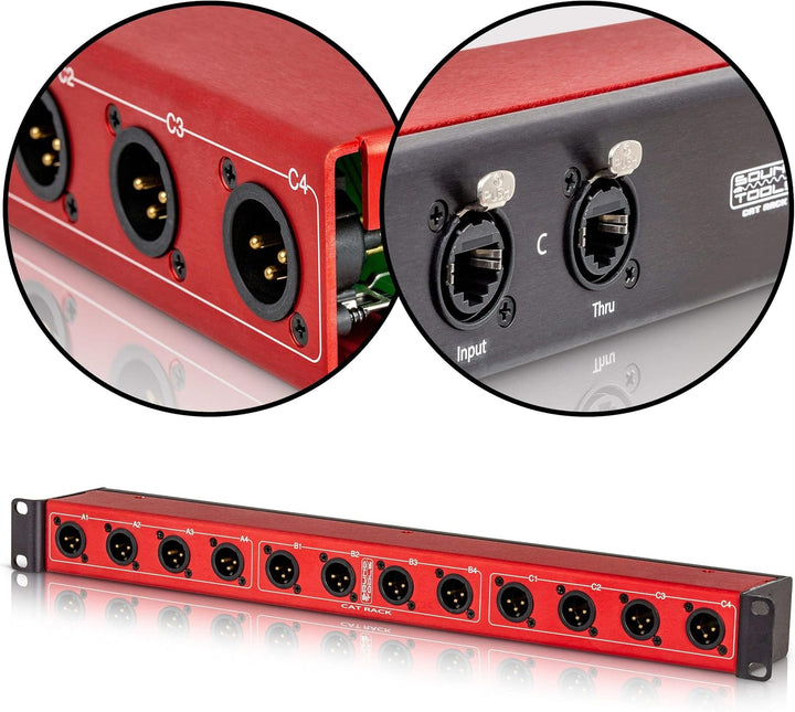 Cat Rack XLR Stage Box mit Audio über geschirmtem CAT-Kabel Senden Sie 12 Kanäle von Audio, DMX, Cle