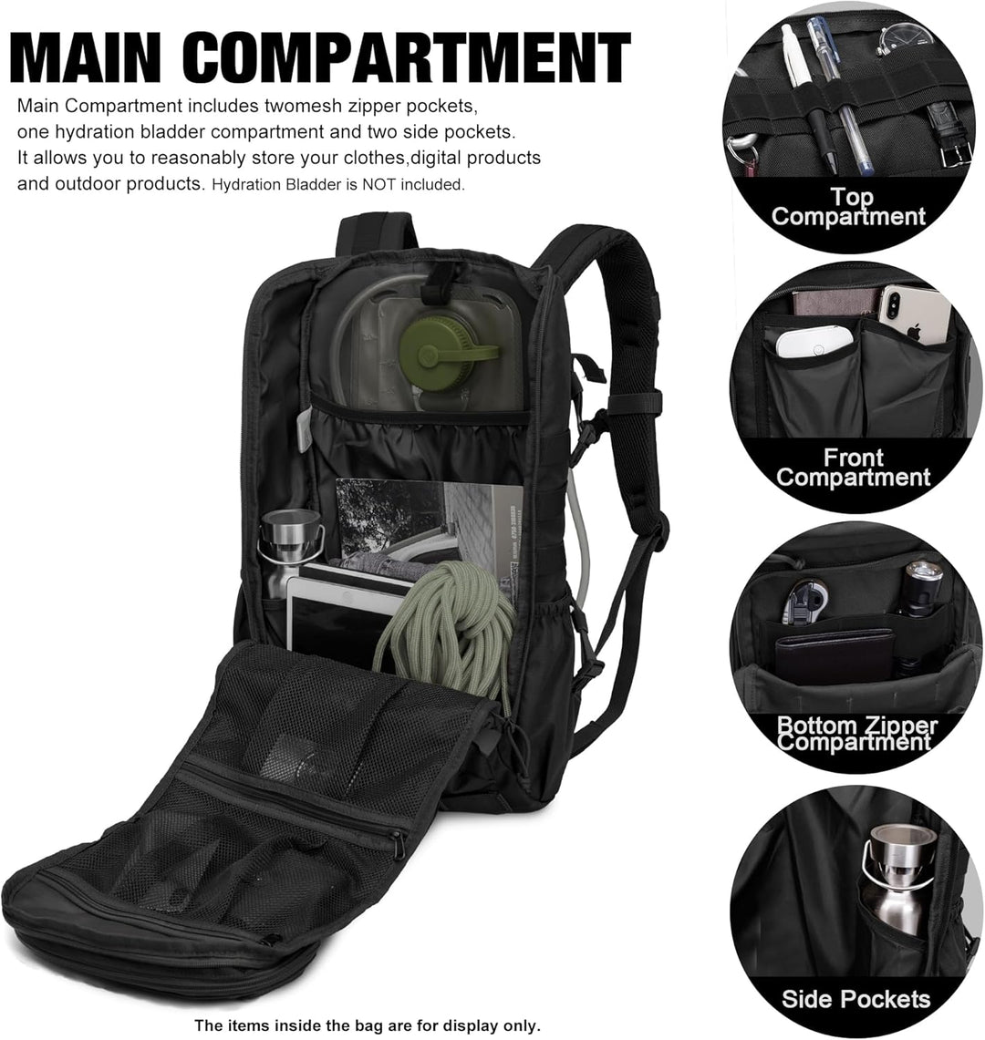 Mardingtop 25L Wanderrucksack Militär Outdoor Rucksack - Leichter Taktischer Rucksack mit MOLLE-Syst