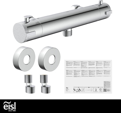 EISL CLAUDIO, Mischbatterie mit Thermostat, Thermostatarmatur mit Sicherheitssperre bei 38°C, Duscha