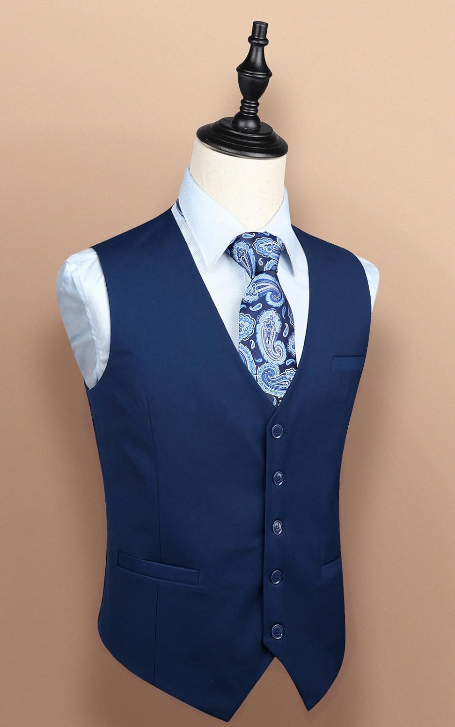 Enlision Anzugweste für Herren Formelle Einfarbige Weste Hochzeit Elegant Anzugwesten Business Weste