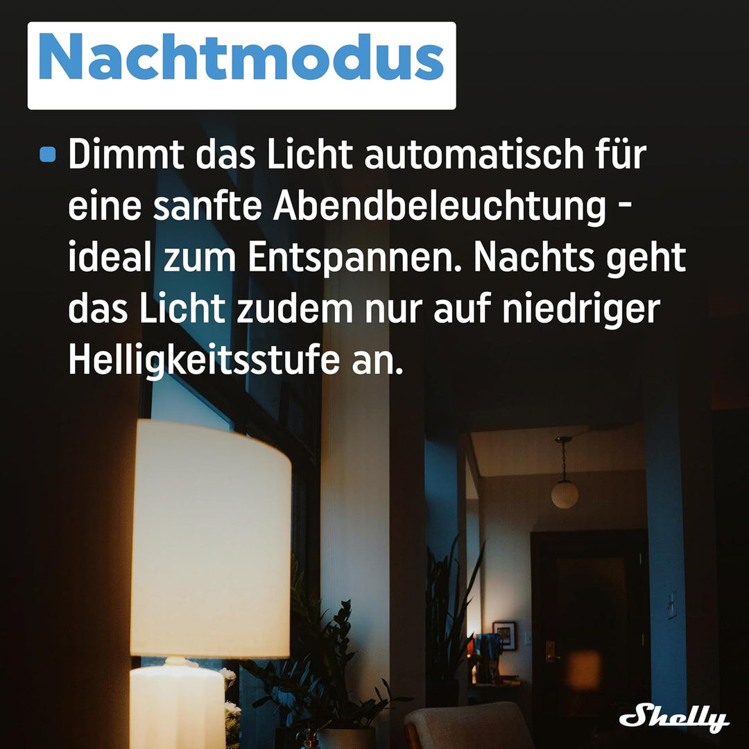 Shelly Plus RGBW PM - WLAN Controller für LED-Streifen, 12-24 VDC, 3 Beleuchtungsprofile, Leistungsm